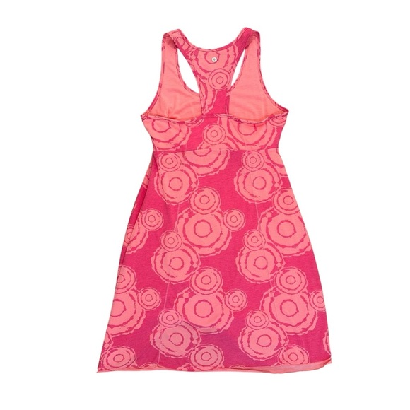 NEW Soybu Women's Medium Layered Hem Racerback Pink Soft Stretch Causal Dress - Picture 2 of 4